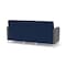 Lesro Siena 3 Seat Tandem Seating No Center Arms, Brushed Steel, MD Ink Back, MD Ink Seat, RS Echo Panels SN3101 - alternate 3